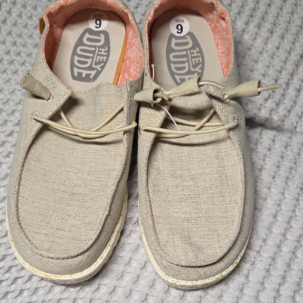 Hey Dude Light Tan Slip-On Shoes